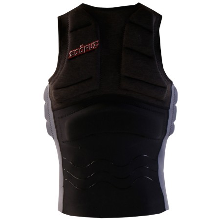 Soöruz  Kitevest Front Zip OPEN Black