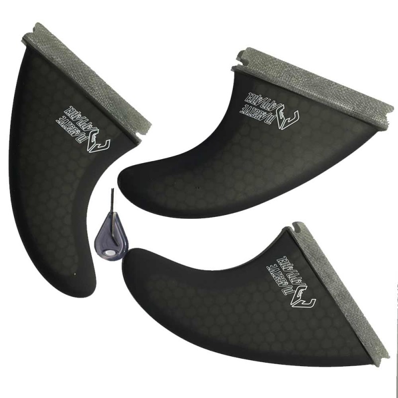 Ailerons Massive Apparel type Future Honey Comp Tri Fin Set