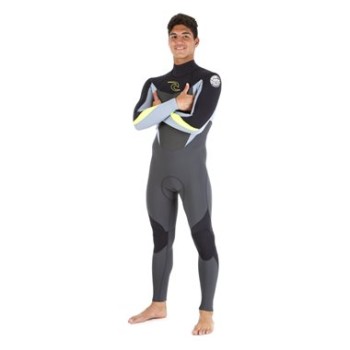 Dawn Patrol 3/2 Back Zip Grey