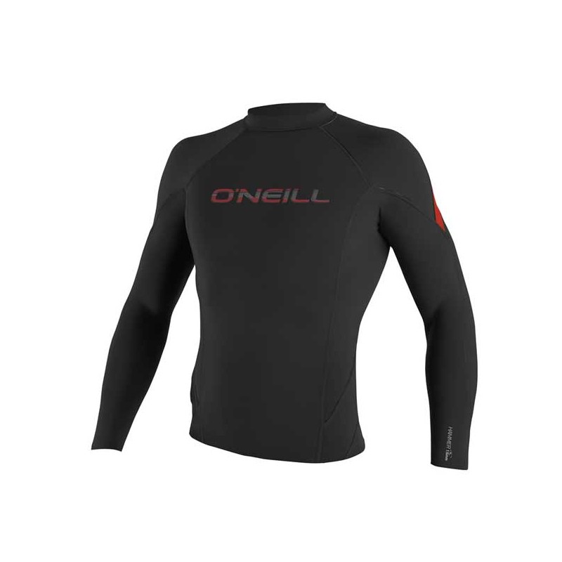 Top O'neill Hammer 1.5mm L/S Crew Black