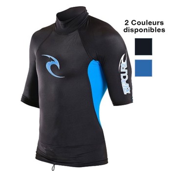 Lycra Rip Curl Fade S/S Mid Collar Rash Lycra Rip Curl Fade S/S Mid Collar Rash