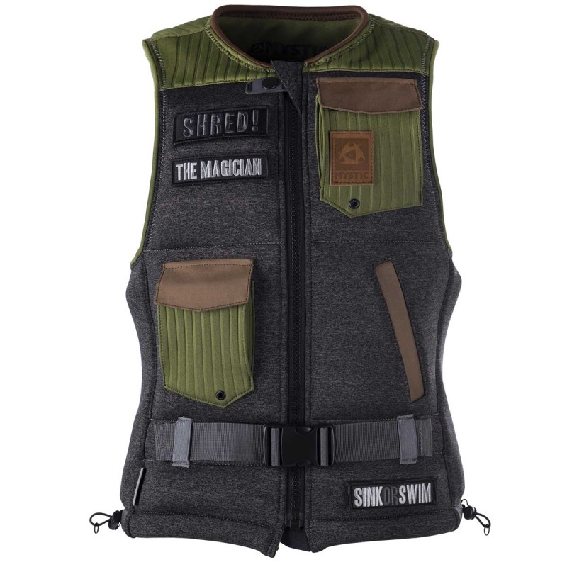 Impact Vest Mystic The Magician Front Zip Army