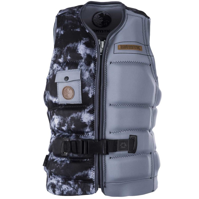 Impact Vest Mystic Cable Rats Front Zip Wake 2017 Black