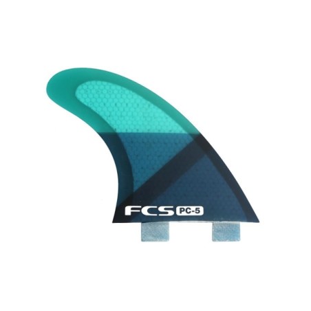 Ailerons surf FCS PC5 Blue Slice Tri