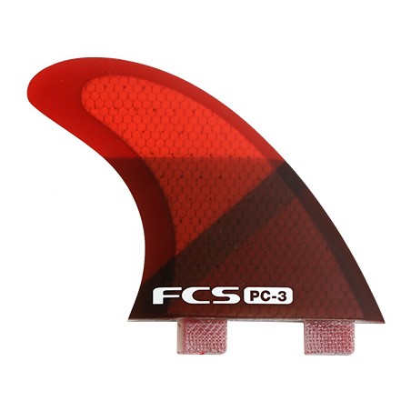 Ailerons surf FCS PC3 Red Slice Tri