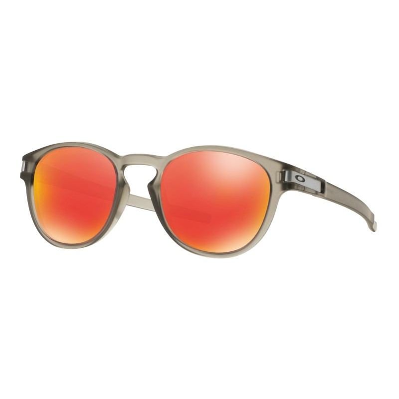 Lunettes de soleil Oakley Latch Matte Grey Ink / Ruby Iridium