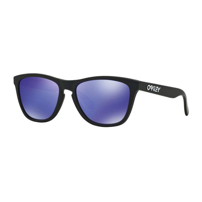 Lunettes de soleil Oakley Frogskins Matte Black / Violet Iridium