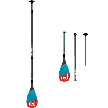 Pagaie Red Paddle Glass Glass 3 Parties Fibre de Verre