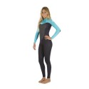 Combinaison Rip Curl Wmn Omega 5/3 Back Zip 2017 Turquoise