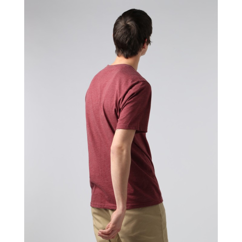 T-Shirt Element Basic Pocket Crew Oxblood Heather