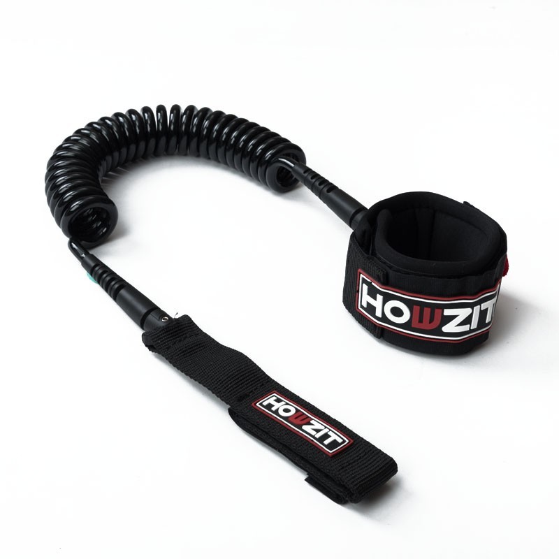 Leash SUP Howzit Coiled 9' / 8mm BLACK