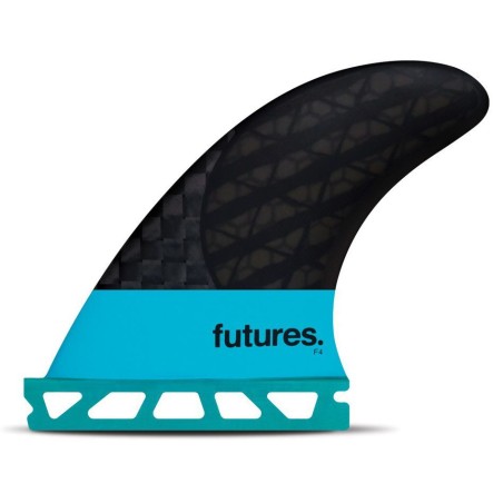 Ailerons Thruster - Futures F4 Blackstix 3.0 Turquoise Carbon
