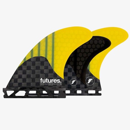 Ailerons 5-Fins Futures - F4 Generation Series Yellow