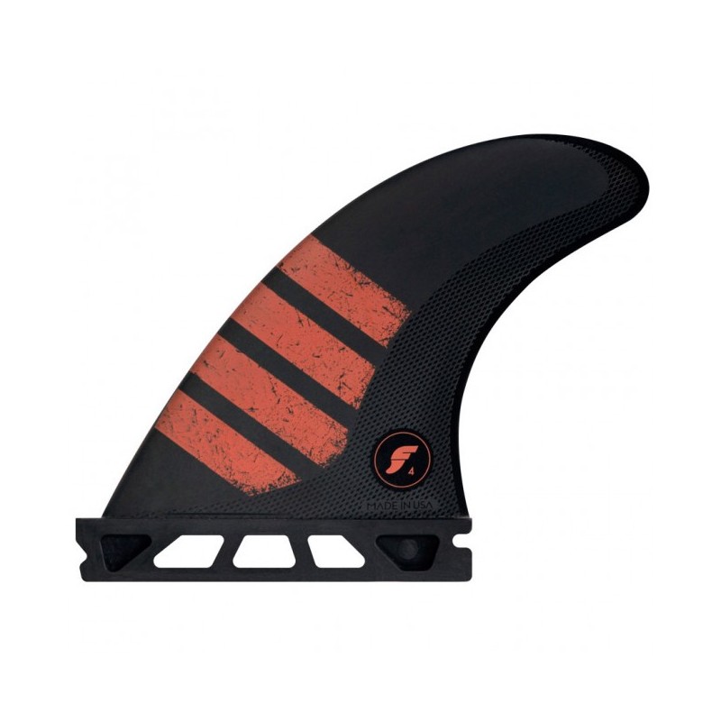 Ailerons Future Tri Fins - F4 ALPHA series Carbon Red