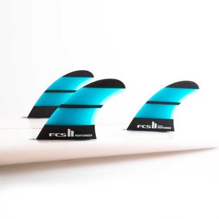 Ailerons FCS II Tri-Fins Performer Neo Glass