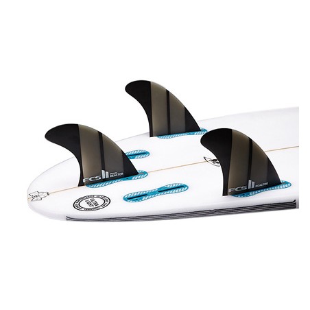 Ailerons surf FCS Reactor NEO glass Thruster Black Medium