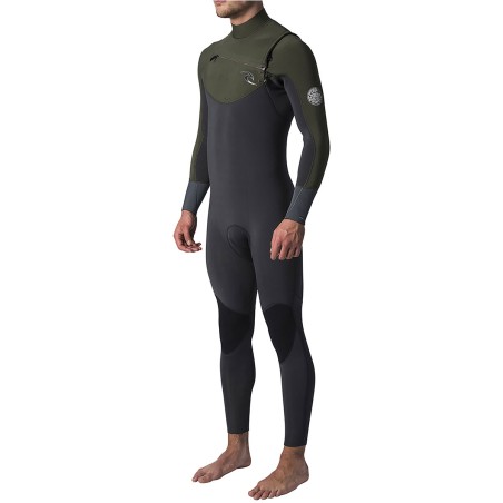 Combinaison Rip Curl Dawn Patrol 5/3 Front Zip 2019 Kaki