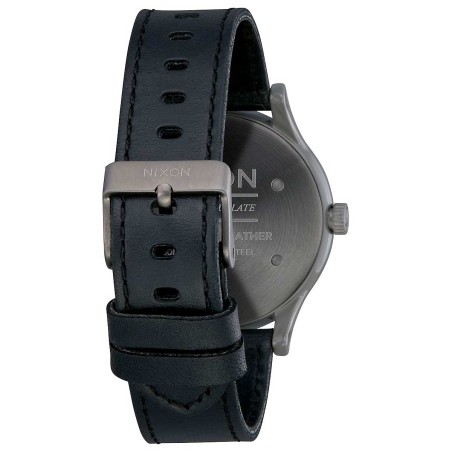 Montre Nixon Station Leather Gray / Caples