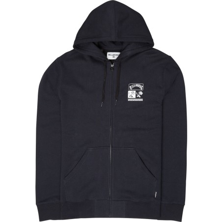 Sweat Billabong Mercado Zip Hood Black