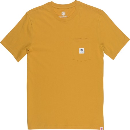T-Shirt Element Basic Pocket Label Mineral Yellow