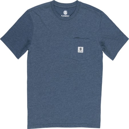 T-Shirt Element Basic Pocket Label Indigo Heather