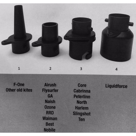 ADAPTATEUR EMBOUTS KITESURF POUR POMPE SUP