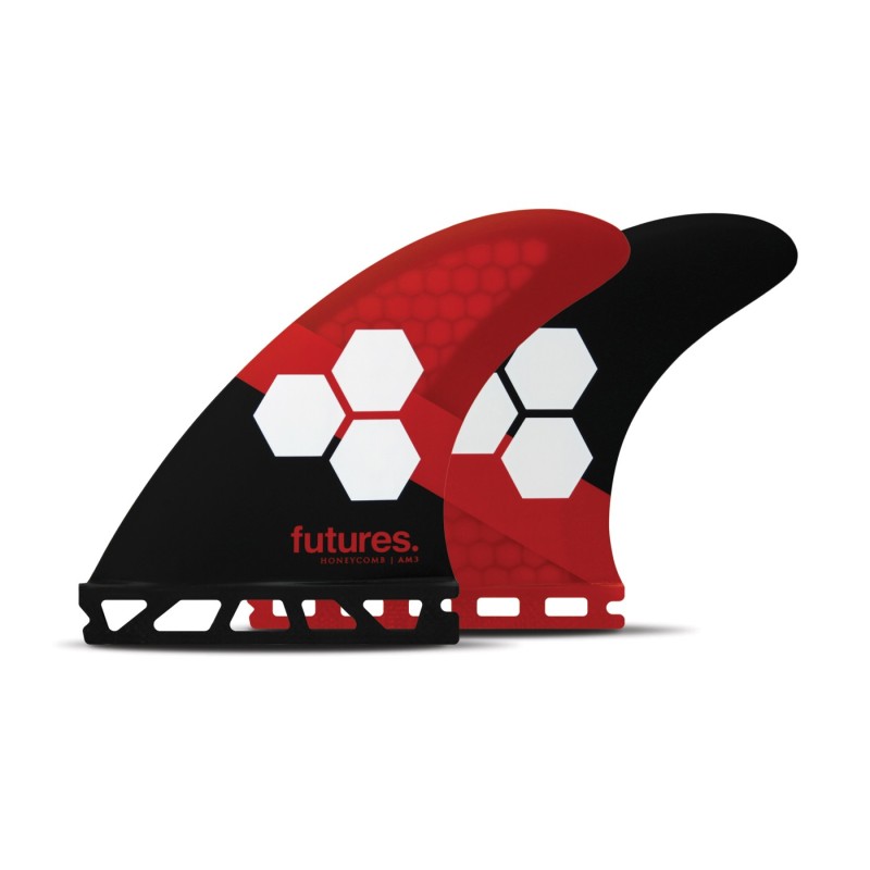 Ailerons Futures Thruster - FAM3 Al Merrick RTM Hex black & red