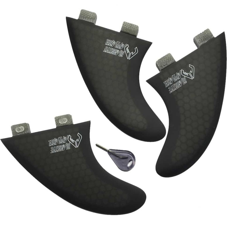 Ailerons Massive Apparel type FCS Honey Comp Tri Fin Set