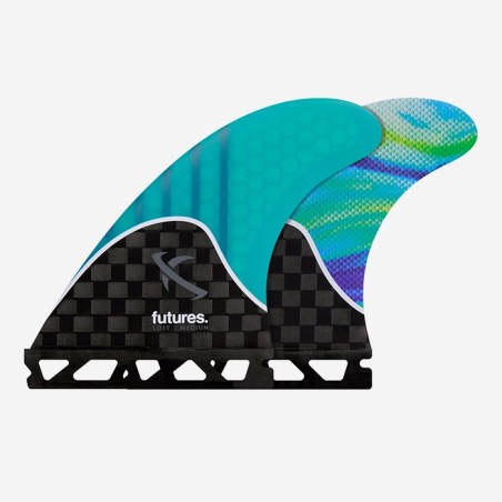 Ailerons Futures Thruster - Lost / Medium Teal Swril Generation Series