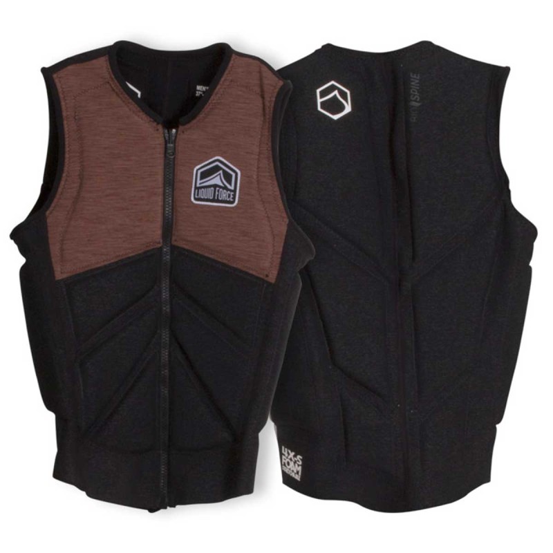 Impact Vest Liquid Force Z-Cardigan Comp Brown