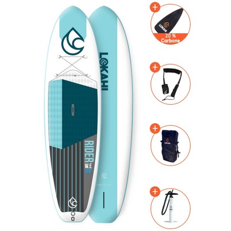 Pack SUP Gonflable Lokahi W.E Rider 10'6 + paddle 20%