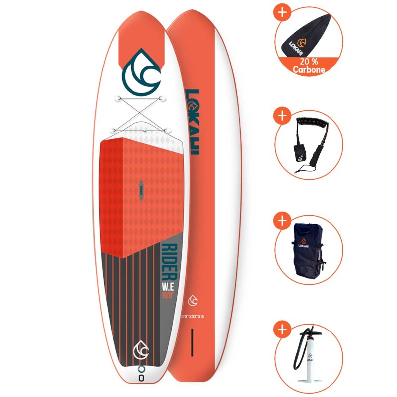 Pack SUP Gonflable Lokahi W.E Rider 10'6 + paddle 20%