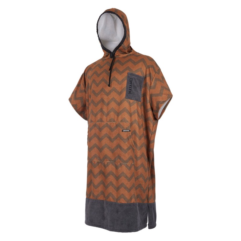 Mystic Poncho Allover Seal Brown/Gold
