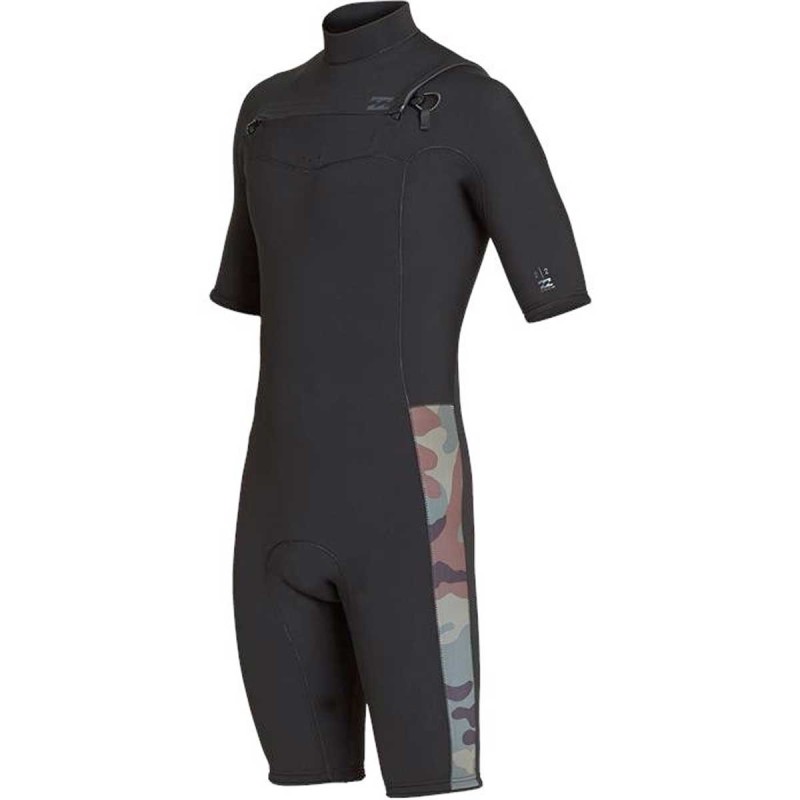 Combinaison Shorty Billabong Revolution 2mm 2019 Chest Zip Camo Combinaison Shorty Billabong Revolution 2mm 2019 Chest Zip Camo