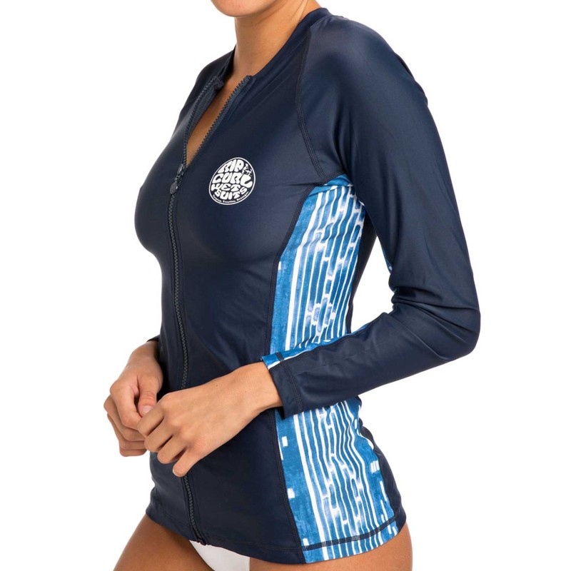 Lycra Rip Curl Moontide Zip Thru L/S Blue 2019