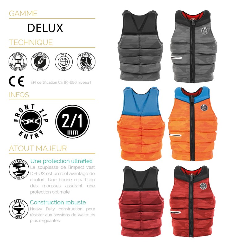 Gilet Wake Vest Impact Sooruz Delux 2019 Red