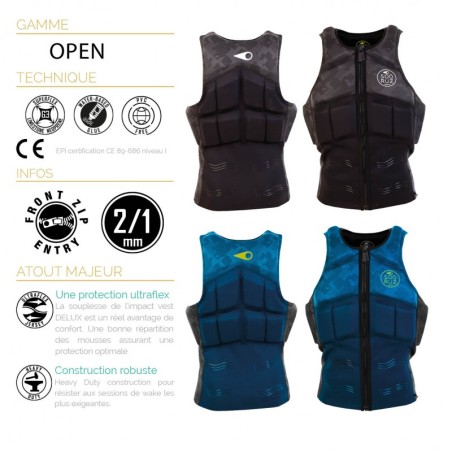 Kitevest Sooruz Front Zip Open 2019 Blue