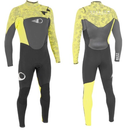 Combinaison Sooruz Fighter 3/2mm 2019 Front Zip Yellow