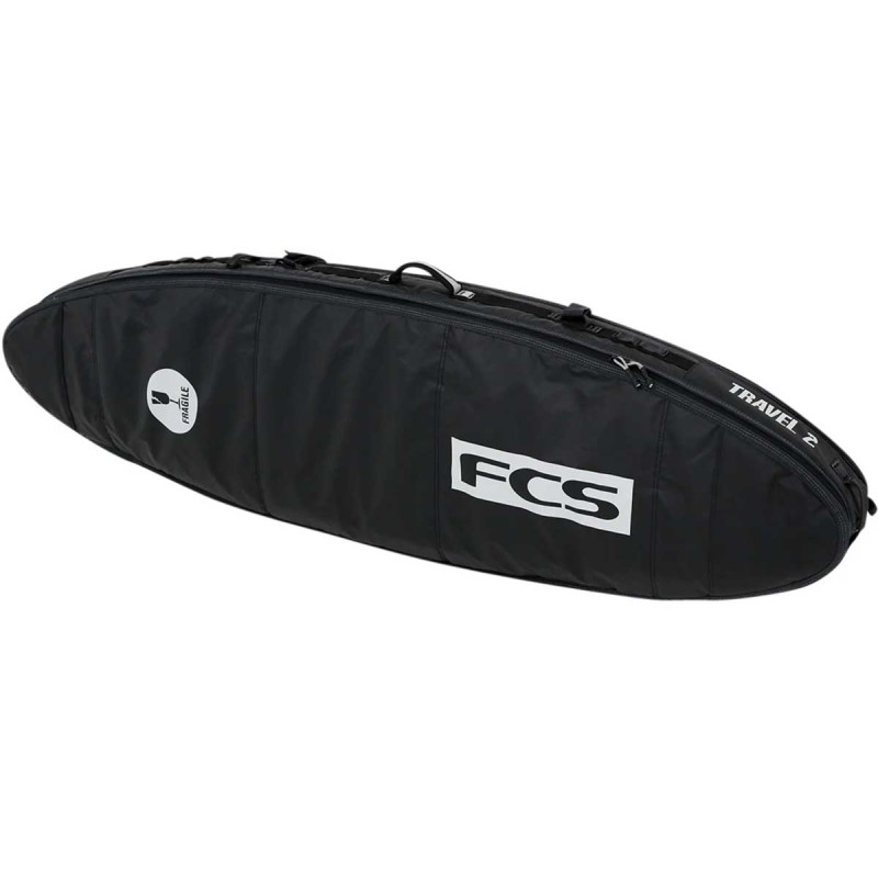 Housse de Surf FCS Travel 2 Fun Board Black Grey