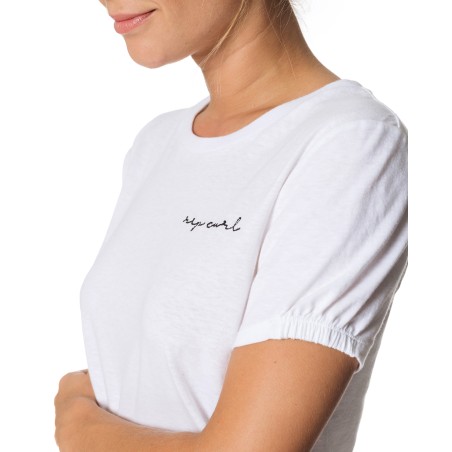 T-Shirt Femme Rip Curl La Dolce Vita White