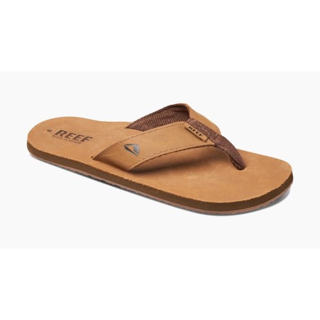 Tongues Reef Leather Smoothy Bronze Brown