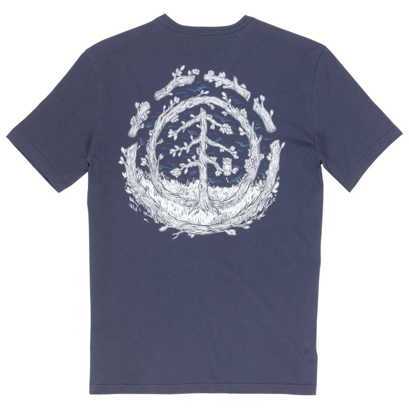 T-Shirt Element Too Late Logo SS Eclipse Navy