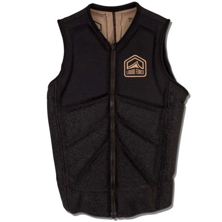 Gilet Wake Impact vest Liquid Force cardigan 2019 Noir