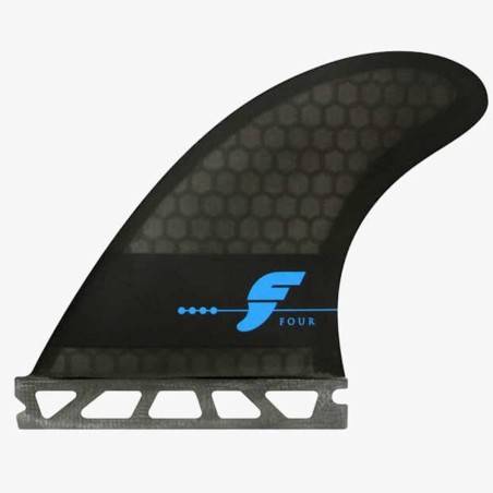 Ailerons Futures (x3) RTM Hex Smoke Black F series