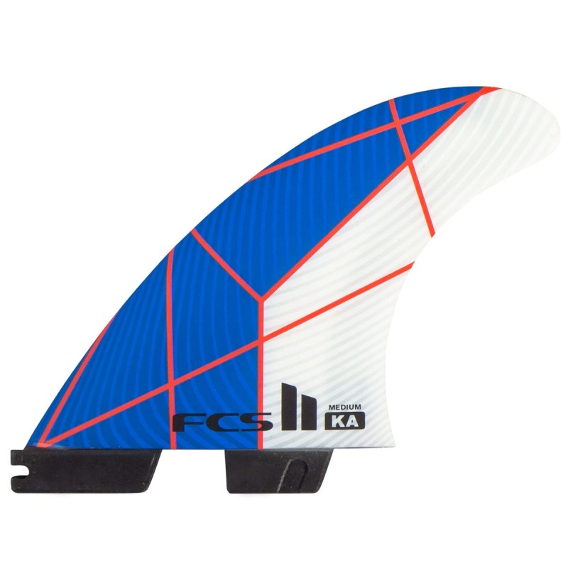 Ailerons FCS II KA PC Tri Set Bleu/Blanc