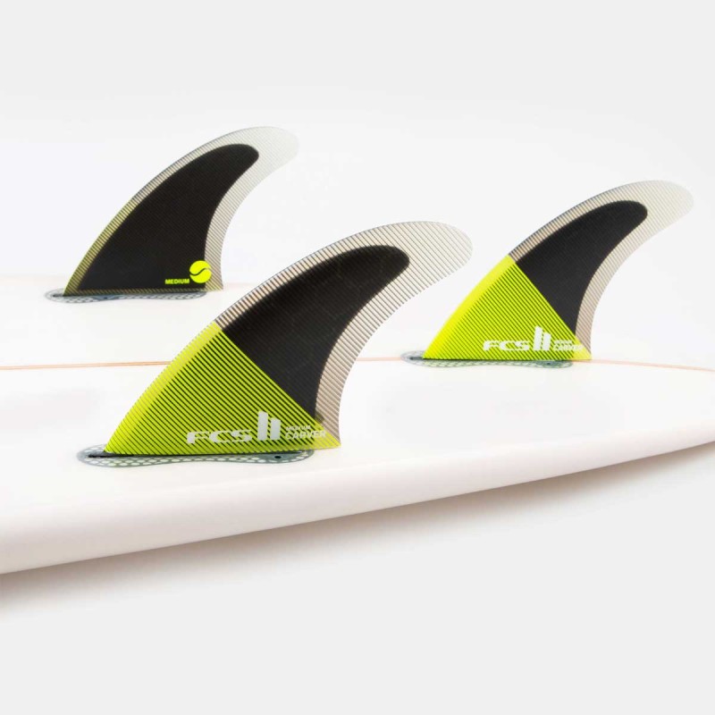 Ailerons FCS II Carver PC Yellow Acid/Black Tri Set