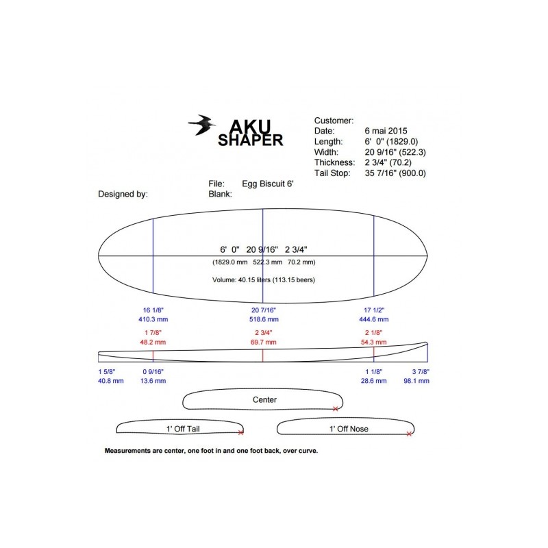 Planche Blackwings 6'0 EGG BISCUIT cristal clear