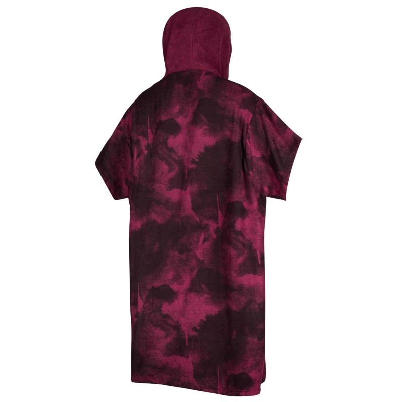 Mystic Poncho Allover Oxblood Red