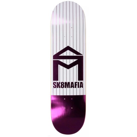 Planche Skateboard Sk8Mafia House Logo Pinstripe purple 8.1