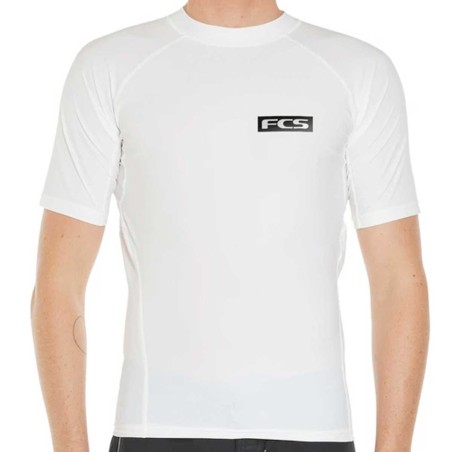 Lycra FCS SS Rash Vest Blanc 2020